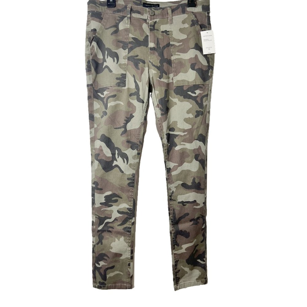 NEW! Sanctuary Camo Porkchop Twill Pants